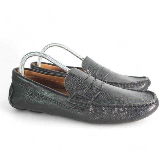 1901 Leather‎ Slip-on Penny Driving Loafers M07915 Black Men\'s 9.5M main image 11